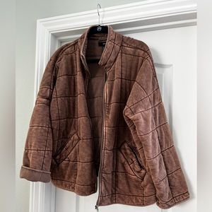 Forever 21 Quilted Zip Up Jacket *Free People Dupe Jacket*